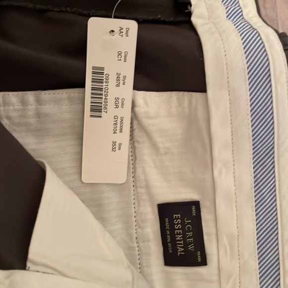 J. Crew 770 Essential, Men's Charcoal/Gray Chino's, size, NWT - Picture 6 of 8